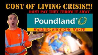 DUMPSTER DIVING UK SHOCKING POUNDLAND SCORE INSANE IF YOU DONT PAY THEY THROW IT AWAY. DISGRACEFUL