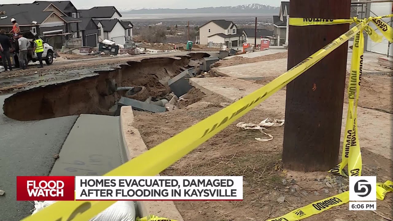 Homes evacuated, damaged after flooding in Kaysville YouTube