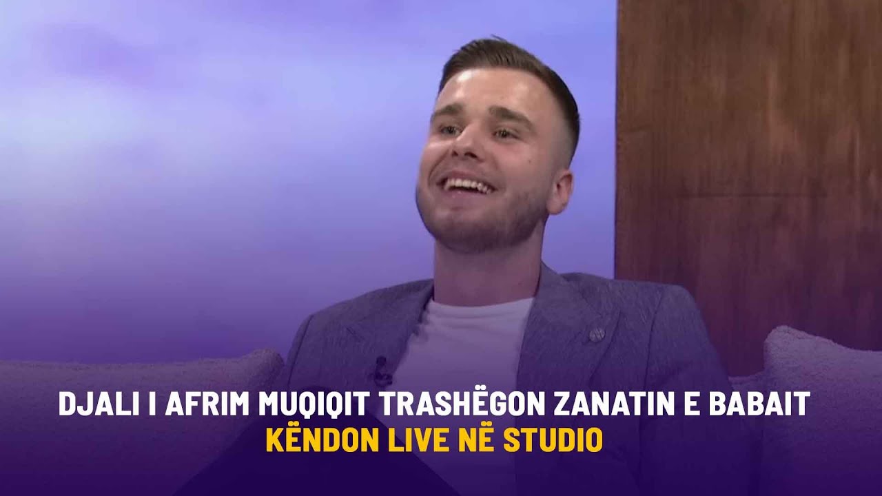 Djali i Afrim Muqiqit trashëgon zanatin e babait, këndon live në studio
