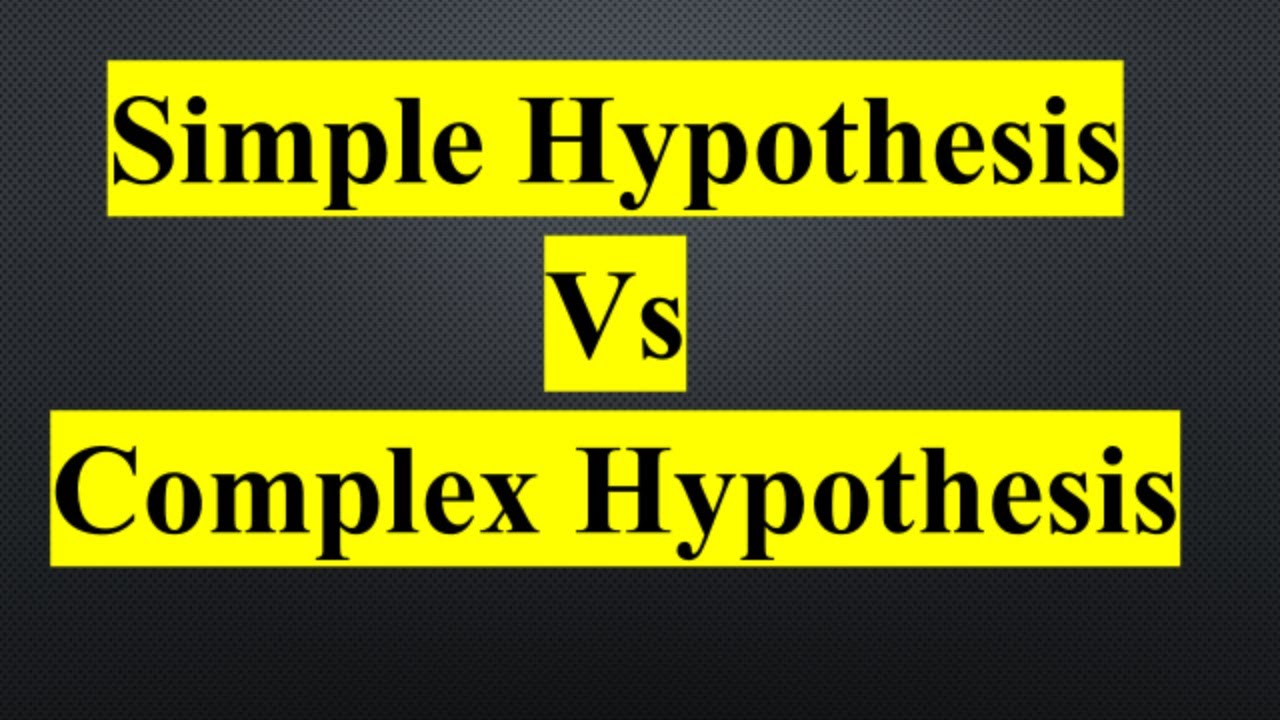 simple hypothesis synonym