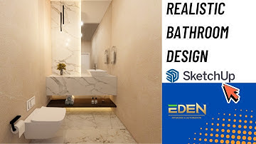 Modern Bathroom Design in SketchUp | Step-by-Step Tutorial for Beginners 🛁✨