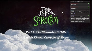 Let’s Stream Steve Jackson’s Sorcery! “The Shamutanti Hills" part 1 - Setting Out