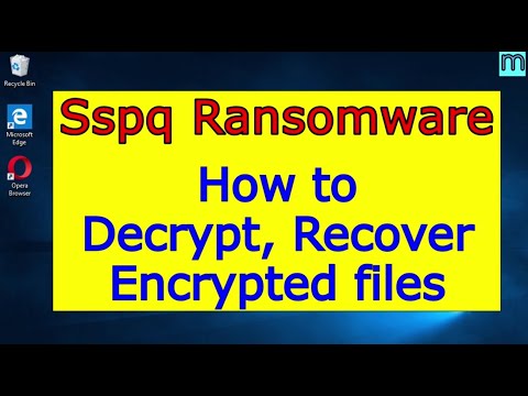 एसएसपीक्यू वायरस (रैंसमवेयर)। एसएसपीक्यू फाइलों को कैसे डिक्रिप्ट करें। Sspq फ़ाइल पुनर्प्राप्ति मार्गदर्शिका।