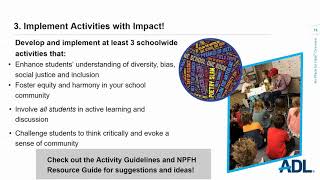 No Place For Hate Welcome Webinar