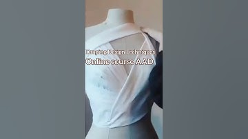 Draping Design Techniques Course For Beginners Students ll #draping #skill #online