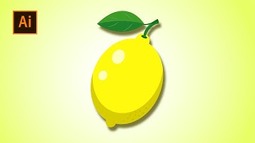 How To Create A Lemon | Vector Art Tutorial For Beginners | Adobe Illustrator CC