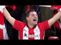 Athletic Bilbao fans sing team anthem. Performance San Mames