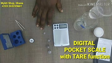 Digital scale review in English with TARE