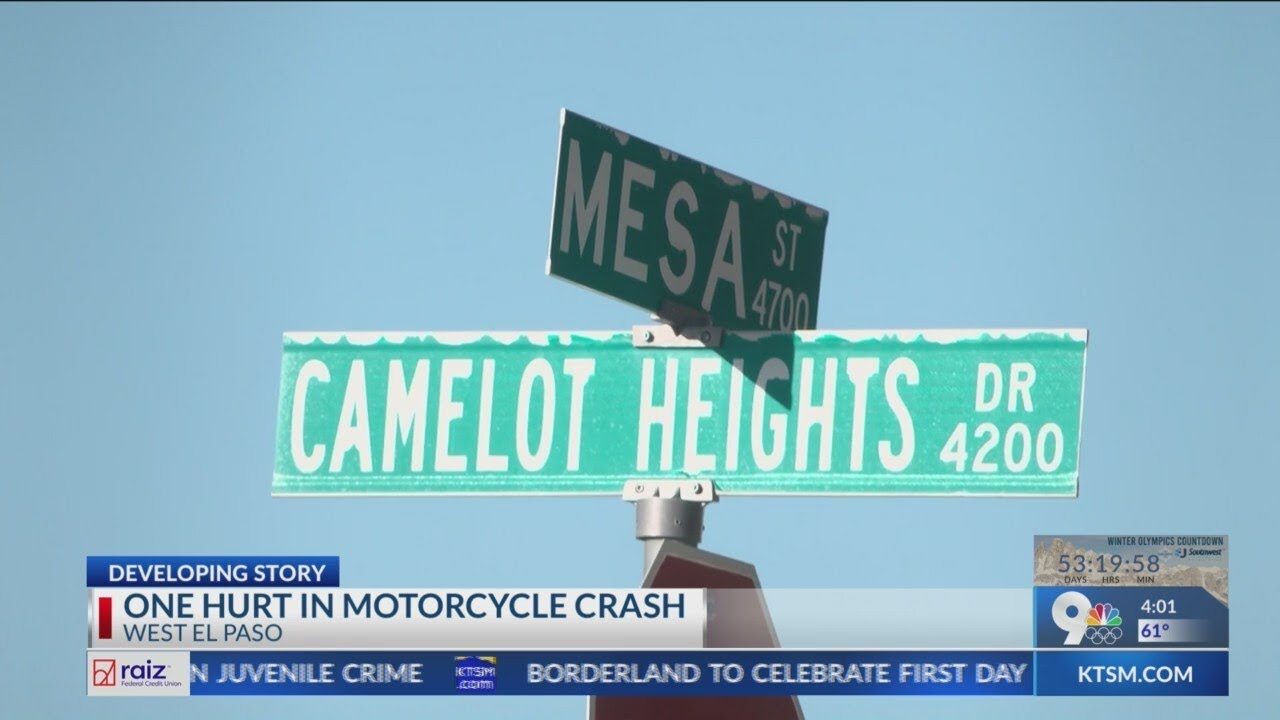 1 hurt in motorcycle crash along Mesa - YouTube