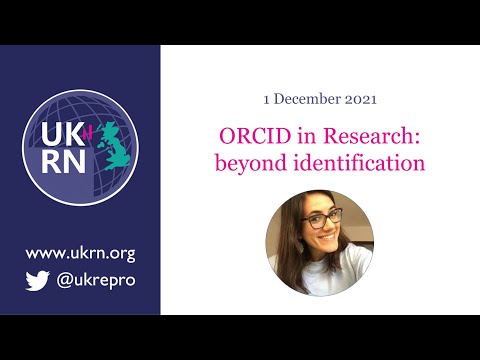ORCID in Research: beyond identification
