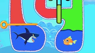 Save The Fish:🐠💦 Pull The Pin - All Levels Walkthrough Rescue Small Fish Android/iOS Gameplay Part 1