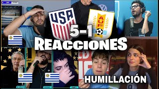 REACCIONES DE URUGUAYOS TRAS LA GOLEADA 5-1 DE ESTADOS UNIDOS A URUGUAY 🇺🇸⚽🇺🇾