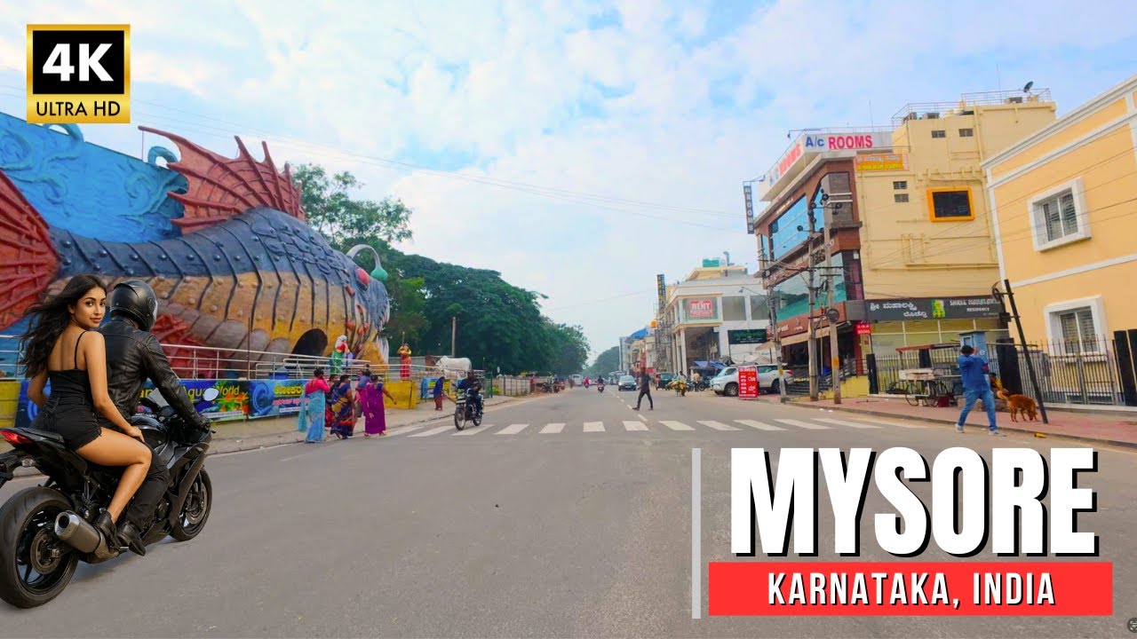 【India Drive 4K】Mysore | Karnataka | 2024 | Royal Heritage & Scenic City Drive