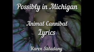 Video thumbnail of "Possibly in Michigan Cannibal Animal (lyrics)"