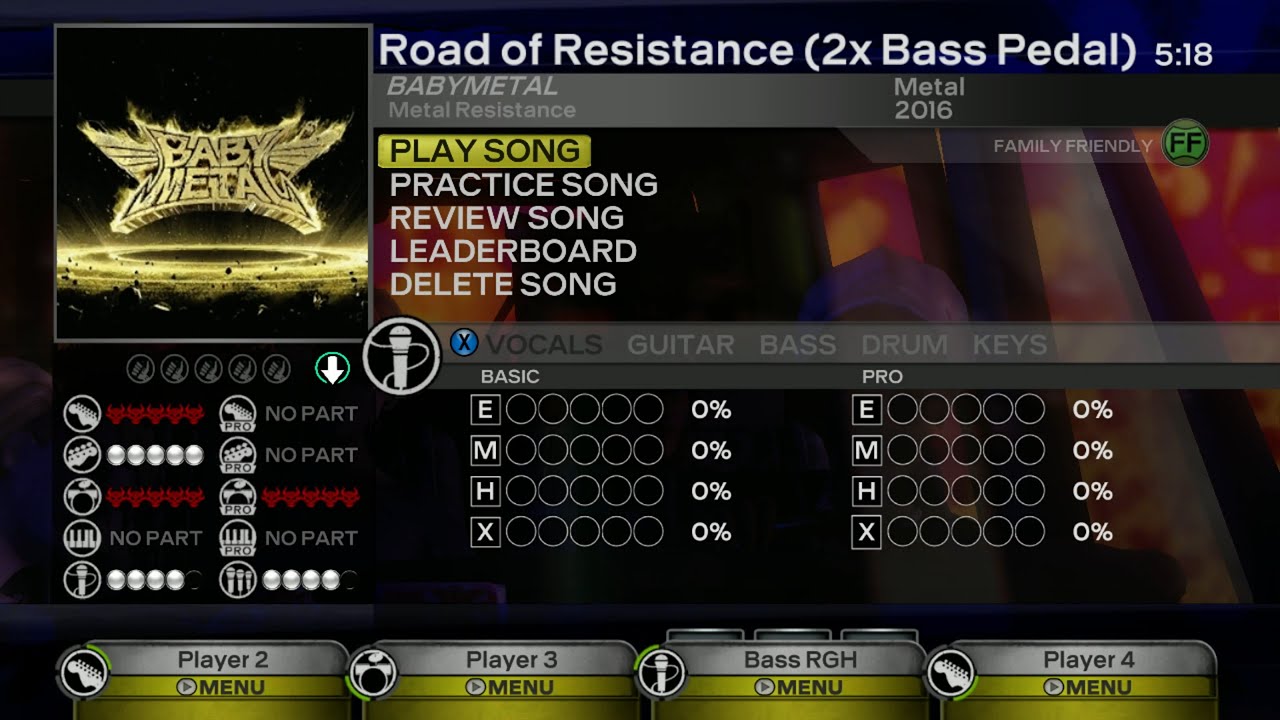 Rock Band 3: Custom Song "Road of Resistance" by BABYMETAL