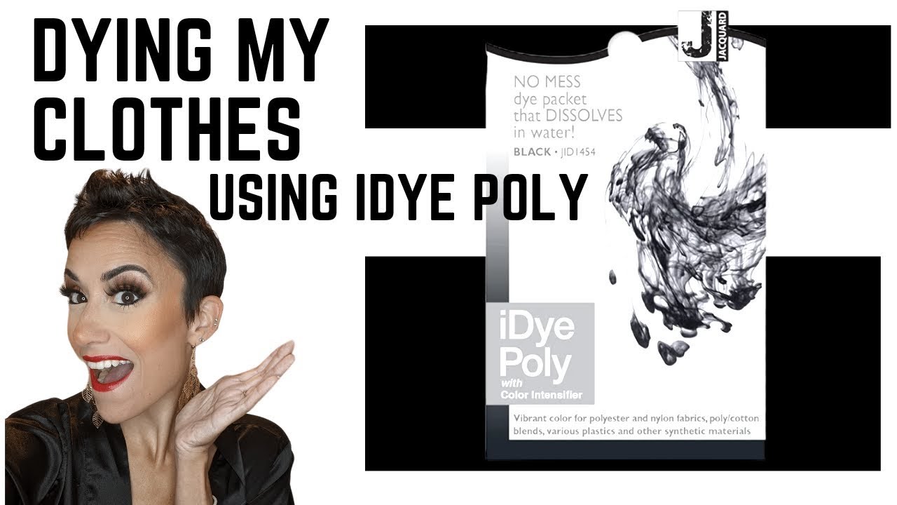 Dying My Clothes Black with Jacquard IDye Polyester Dye Black YouTube