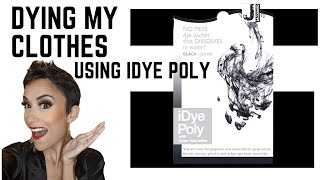 Dying My Clothes Black with Jacquard IDye Polyester Dye Black | Dying fabric, upcycle clothing