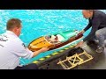 EXTREME BIG & DETAILED HANDMADE MAHOGANY POWER RC YACHT 18KG I RC MODEL-YACHT RIVA VII I SOUND+LIGHT