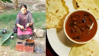 Vatha kulambu & sutta appalam at village [வத்த குழம்பு சுட்ட அப்பளம்] #creativeworld