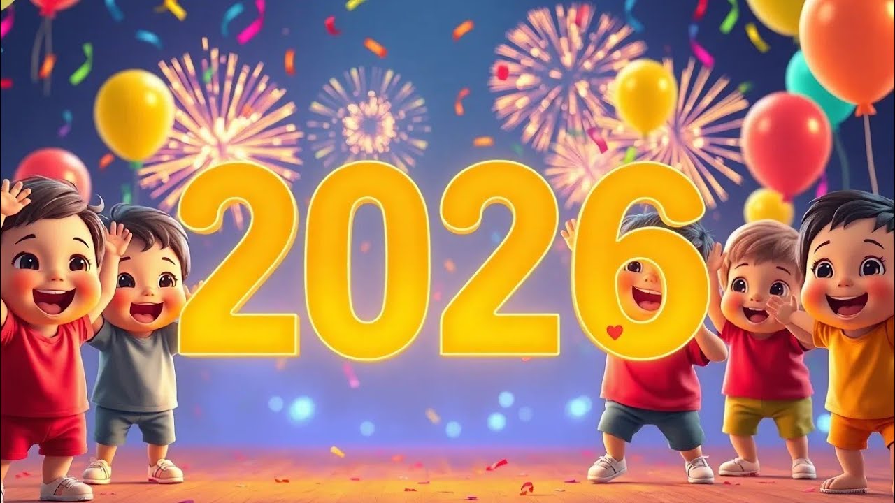 Welcome 2026 🎊 | New Year Rhyme for Kids | Fun 3D Animation | mastimanchkids