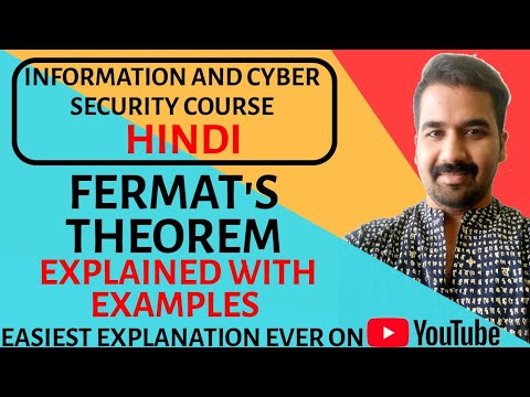 Fermat's Theorem Explained with Examples in Hindi