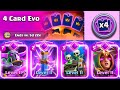 Best DECK for 4 Card Evo Challenge | Clash Royale