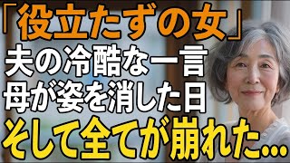「お前に言う資格はない」34年間支え続けた私を家政婦扱いして見下す夫。その夜、尽くすことに疲れ果てた私は反撃を決意→家族を襲う“静かな地獄”とは？【シニアライフ】【60代以上の方へ】