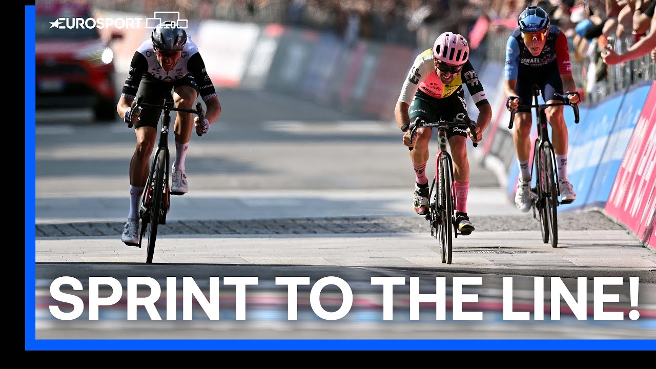 Thrilling 3-Way Sprint To The Finish! Stage 15 Of The Giro dItalia Eurosport