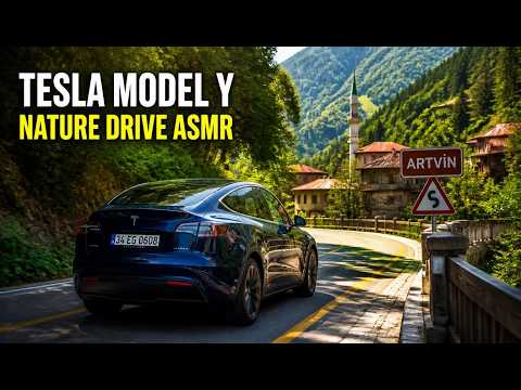 Tesla Model Y ASMR Drive | Artvin Arhavi Doğa Sürüşü (No Talking ) #tesla #asmr