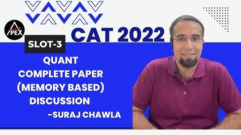 CAT 2022 Slot 3 QA Complete Paper  (Memory Based)|  CAT 2022 Official Paper | CAT Exam 2022
