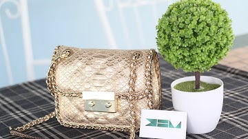 Túi Xách Michael Kors - Carine Medium Shoulder Bag - Pale Gold Color