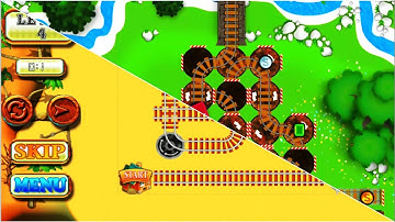 Rail Track Maze & Steamie Train Game - Train Puzzle Game - Android Gameplay #11