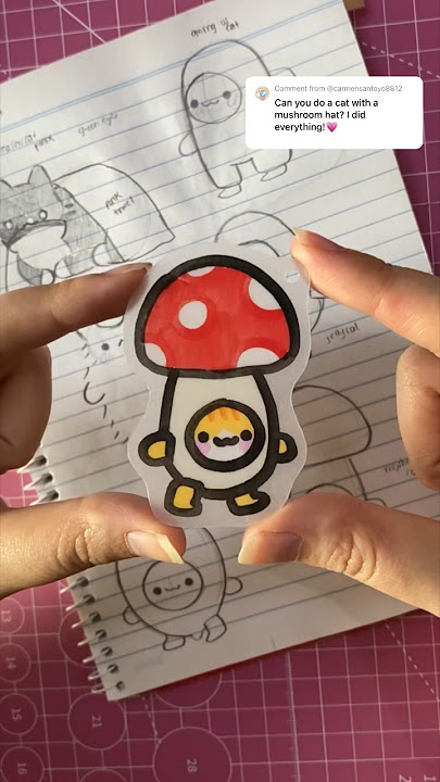 🍄 #art #shrinkplastic #shrinkydink #kawaii #shrinkydinks #diy #diycraft #cute #handmade #drawing