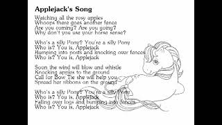 Lyrics Applejacks Song - Mlp Seven Songs And A Story