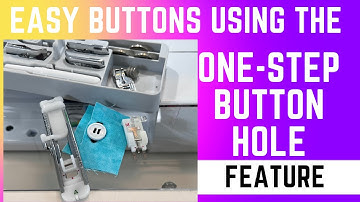 Buttonholes-Sewing Buttons ~ Easy One-Step. Baby Lock Chorus Sewing Machine. @MzLelaPinkJourney