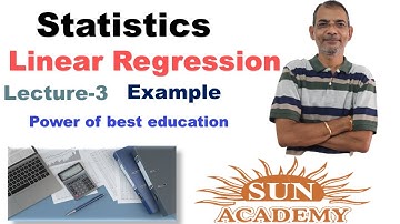 #Statistics | #Linear Regression | Question Solved | 12th Commerce | By Sun Academy