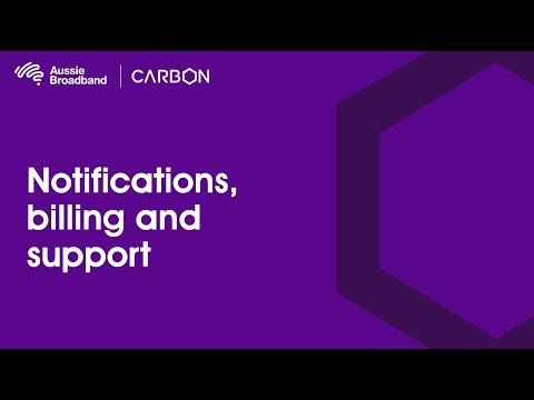 Carbon How-to: Notifications, Billing and Support