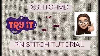 Xstitchmd: Tutorial #1 HOW TO DO THE PIN STITCH - EASY WAY TO START & END THREADS FOR CROSS STITCH