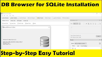 How to Install DB Browser for SQLite in Windows 10 and attach a Database in SQLite Browser