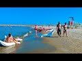 Sunny beach giulianova italy  4k walking tour around the city  travel guide trends moda italy