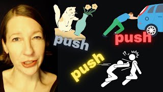 How to use PUSH in German - DRÜCKEN - SCHIEBEN - SCHUBSEN - STOßEN