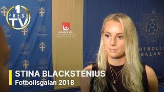 Stina Blackstenius -  fotbollsgalan 2018