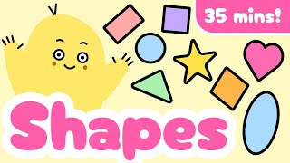 Learn Shapes For Kids! Compilation! 35 Minutes!