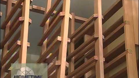 Setting the Arched Rack in the Wine Cellar