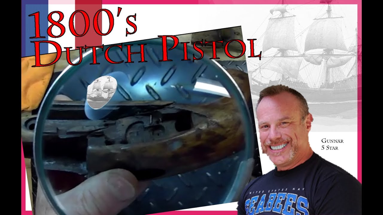 Flintlock Pistol Restoration - Belgian/Dutch Navy - Part 1 of 2 - 1800's Firearm Restore Sea Service