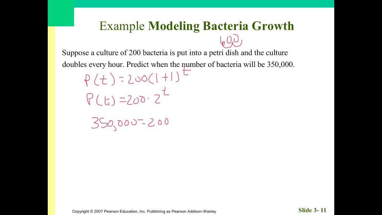 3 2 Exponential and logarithmic modeling - YouTube