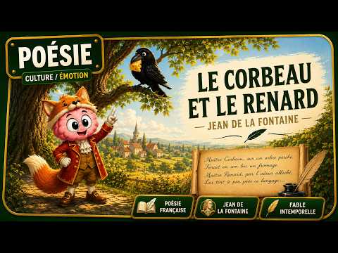 Poésies & fables — FABLE « Le Corbeau et le Renard » — Jean de La Fontaine | Récitation | Céréduc