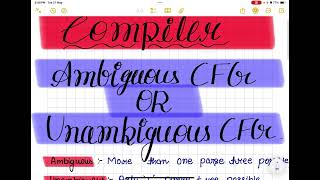 📘 Lecture - 10 Compiler | Ambiguous and Unambiguous CFG Explained with GATE Focus | #MCodeLearner