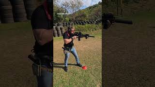 Having a go at the "GBRS universal shooting standard" drills.
