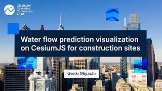 Water flow prediction visualization on CesiumJS for construction sites - Genki Miyachi